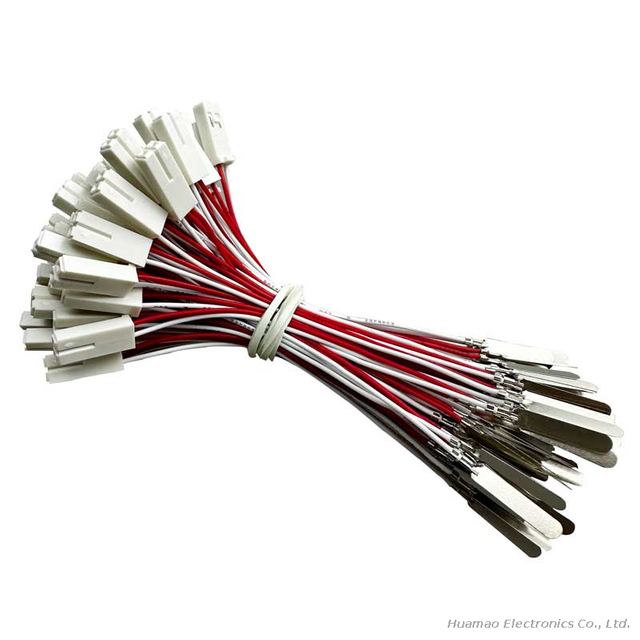 AMP TE 928205-2 Rectangular Connector Housing with Nickel 2 Positions TELFIX BU-GEH Cable Assembly for Battery