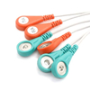  Colorful 3.5mm 4.0mm Male ECG Snap Shiedling Cable for Medical Equipment