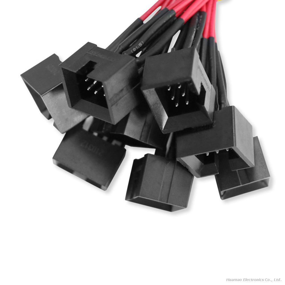 B701000130021 2x3P Plug Connector 2.54mm Terminal Wire Server Fan Socket Interface Cable