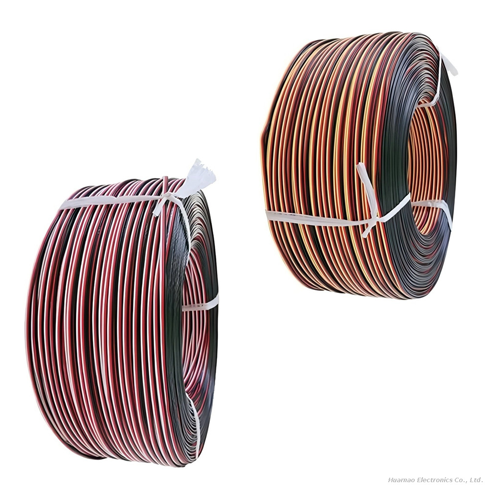 Servo Cable 30/60/100 Cores Copper Wire Red Black Bonded Cable for Toy Power