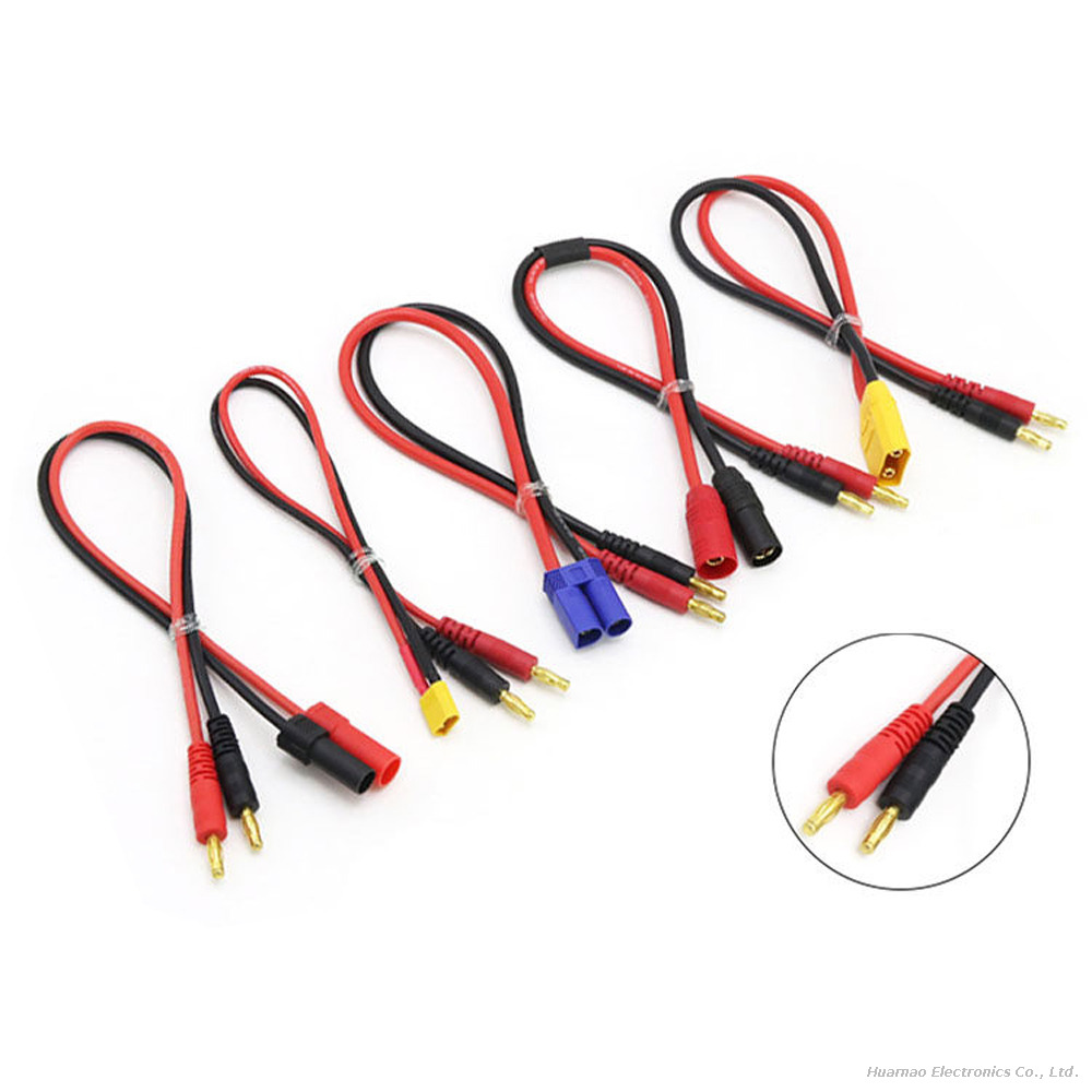 XT60 XT90 EC5 TRX Plug Connector T Plug To 4.0mm Banana Head Charging Cable Model Aricraft Charger