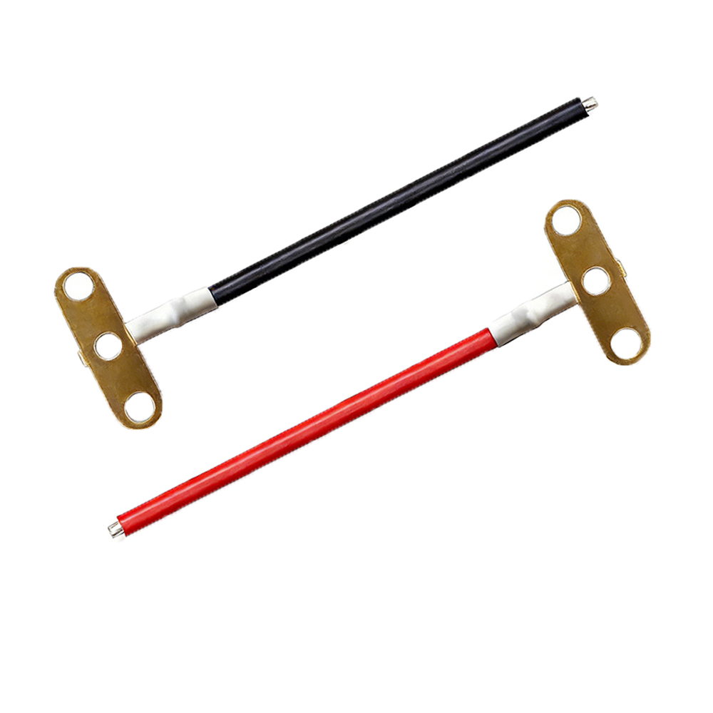 T5T8 Lamp Holder Terminal Wire T Type Double Hole Brass Cable LED Connection Wiring Harness (1)