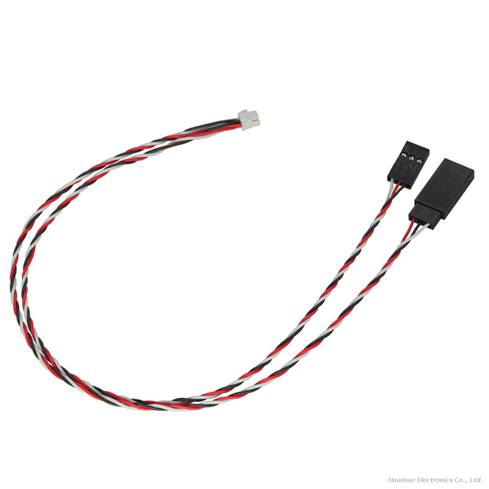 GH1.25 To 2.54mm Dupont 3P Dual-End Cable Shielded Twisted Silicone Wire for Drone LED Servo