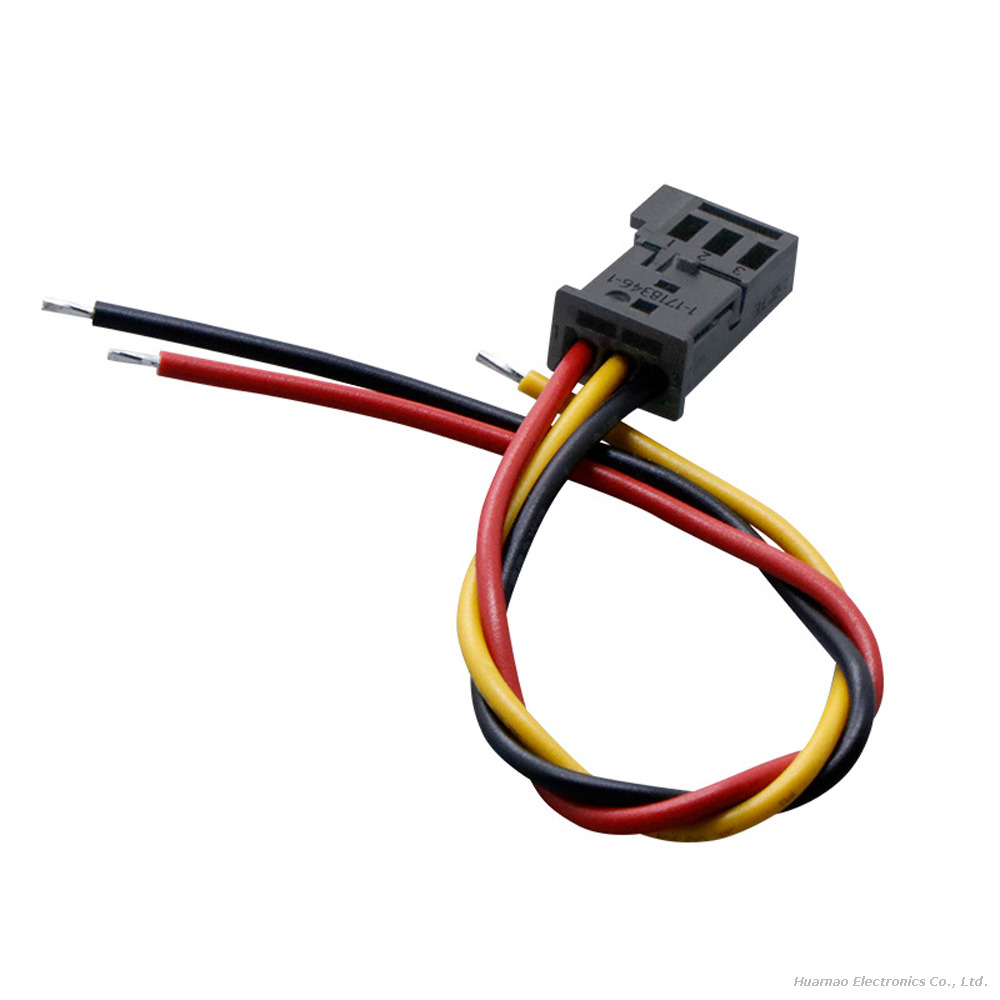 TE 1-1718346-1 3P Auto Terminal Loom Vehicle Door Interior Electrical Connection Wire