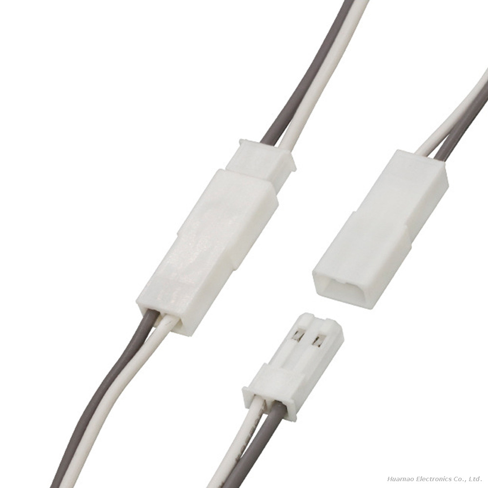 LED Light Power Adapter Cable SM2.54 To DC5521 Without Lock SYP-2P White Terminal Harness