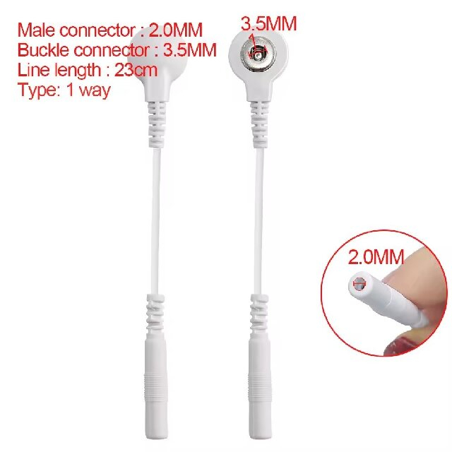 Customized Reusable 3.5mm Female ECG Snap Medical Cable for Stimulation Equipment