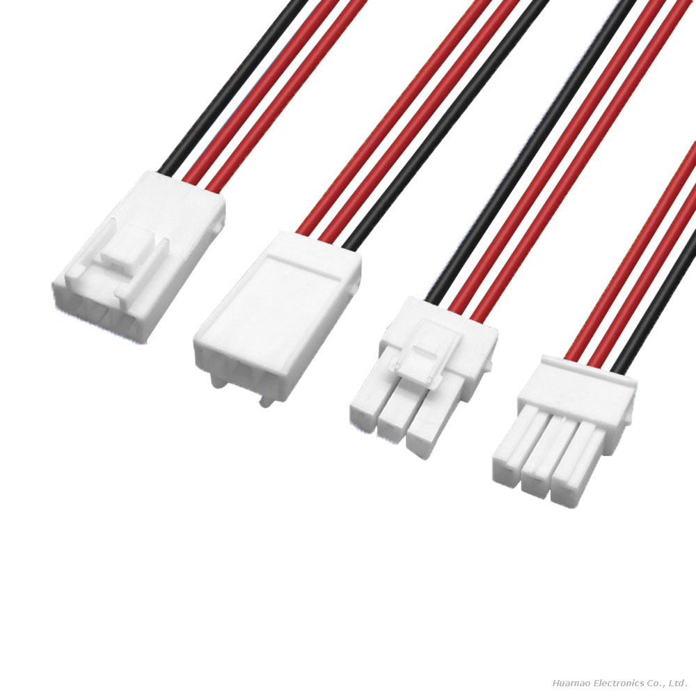 39612-3P Female And Male Terminal Wire 3.96mm Wiring Harness Customized