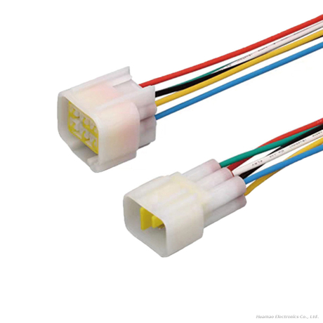 Custom Automotive Wire Harness Multiple Pin Connectors Cable Assembly 48V-FW-C-NF-B FW-C-NM-B