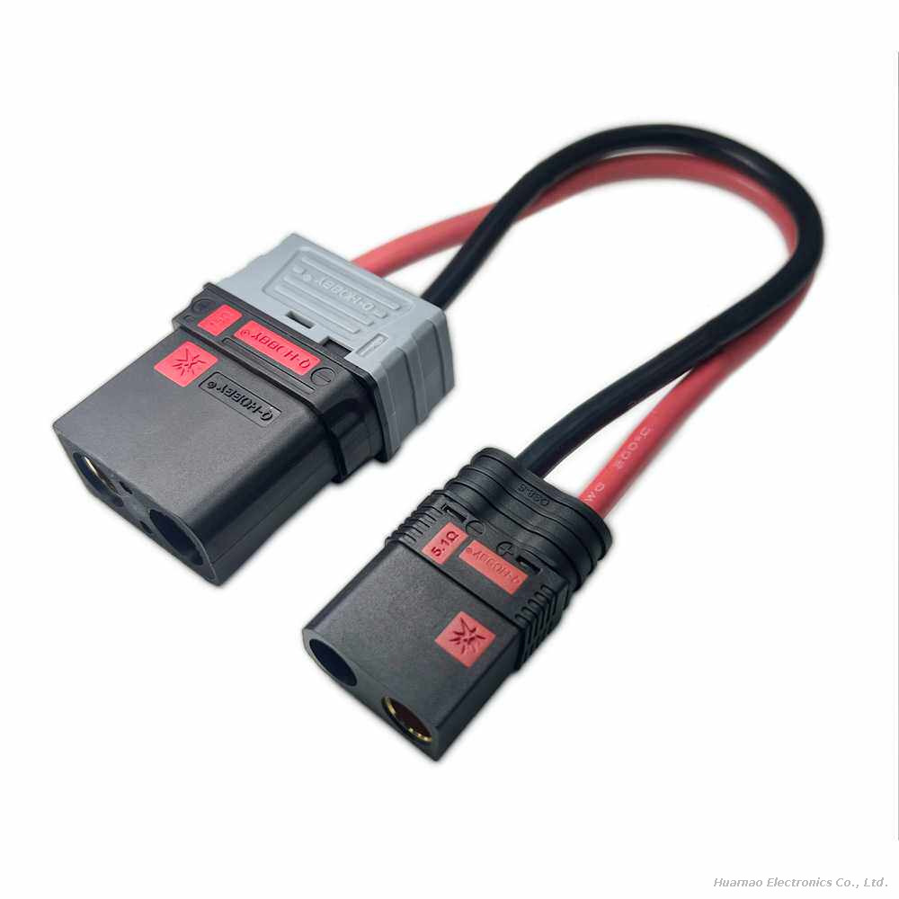 Customization QS7L QS8-S QS9L QS10P QS12 Anti-Ignition Connecting Cable Electric Vehicle High Current Plug
