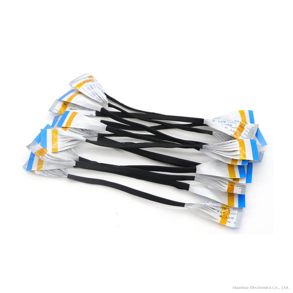 FFC Flexible Flat Parellel Cable 0.5mm 22P 24P 26P 30P 40P Acetate Cloth FPC Cable