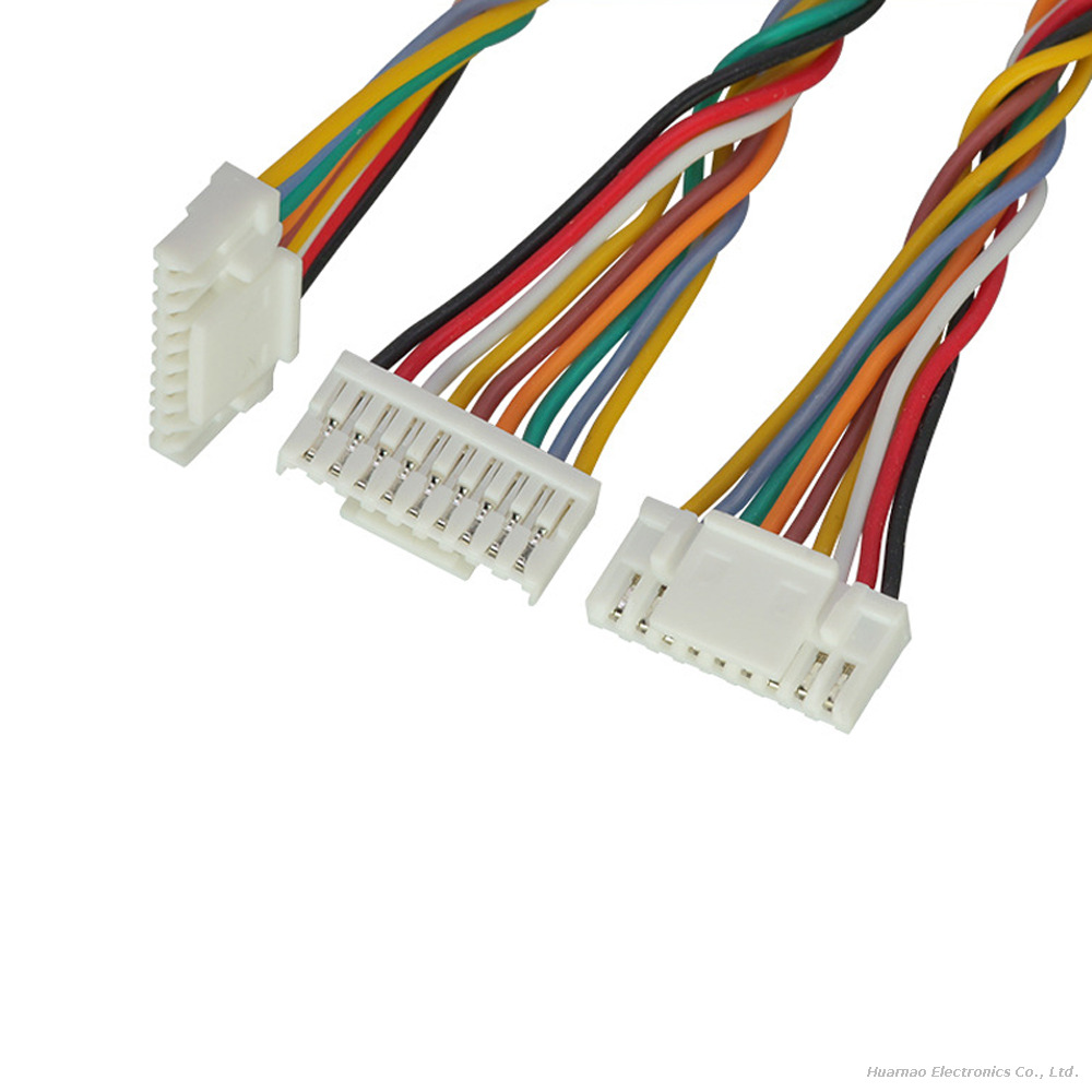 High Temp Resistant GH1.25-9P Silicone Cable Multi-Color Twisted Pair UAV Flight Control Wire