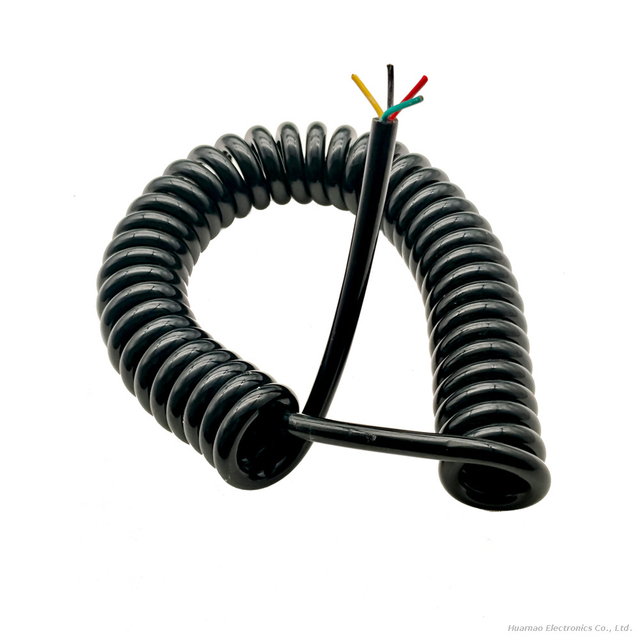 Customized High Tensile Strength TPU Enameled Wire Spring Power Cable