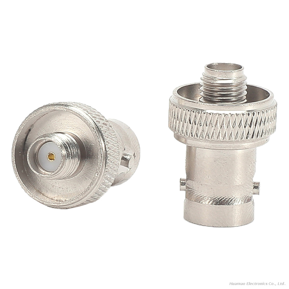 BNC KK To SMA KK Bulkhead RF Coaxial Joint BNC Female To SMA Female Feed Wire Adapter