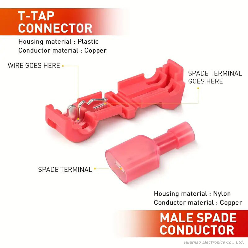 T Tap Wire Connectors, T Wire Quick Splice Connector, T Connectors for Wiring with Storage Case