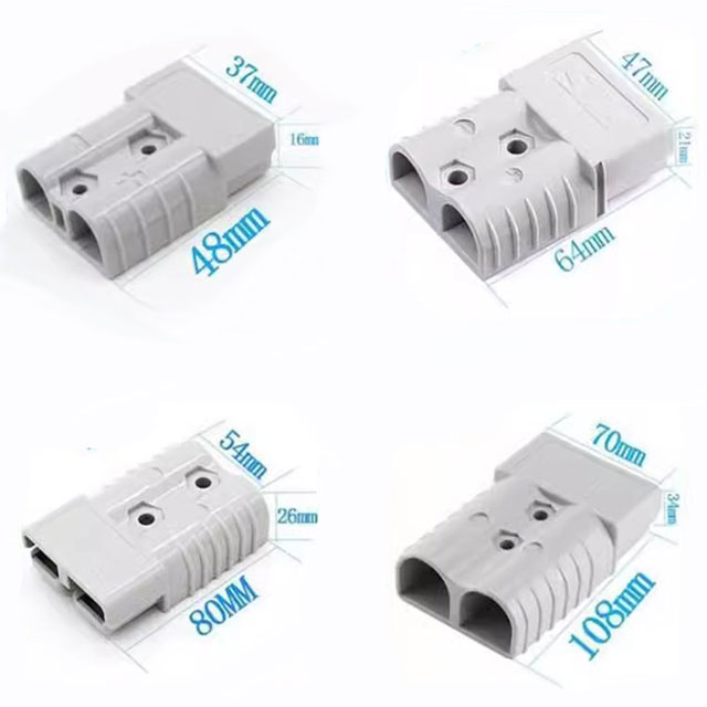 Anderson Plug 50A120A175A350A Socket Forklift High Current Connector Charging Port Connector