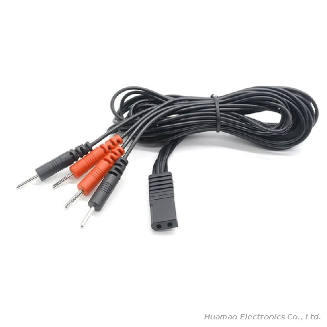Red And Black Two-color Pin Connecting Cable for Medical Cable