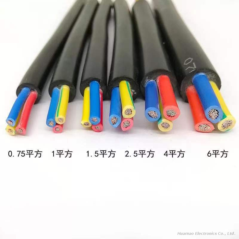 PVC Insulated Wire RVV5 1/2/3/4/5/6 Cores Electrical Wire And Cable