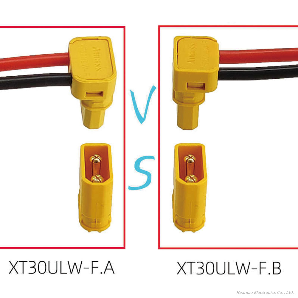 XT30ULW-F 90° Corner Model Airplane Plug Harness Male And Female Connector Wire Cable Assembly