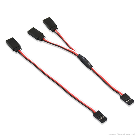 SM2.54 Servo Extension Cable 1 To 2 Y Type RC Drone Remote Control Model