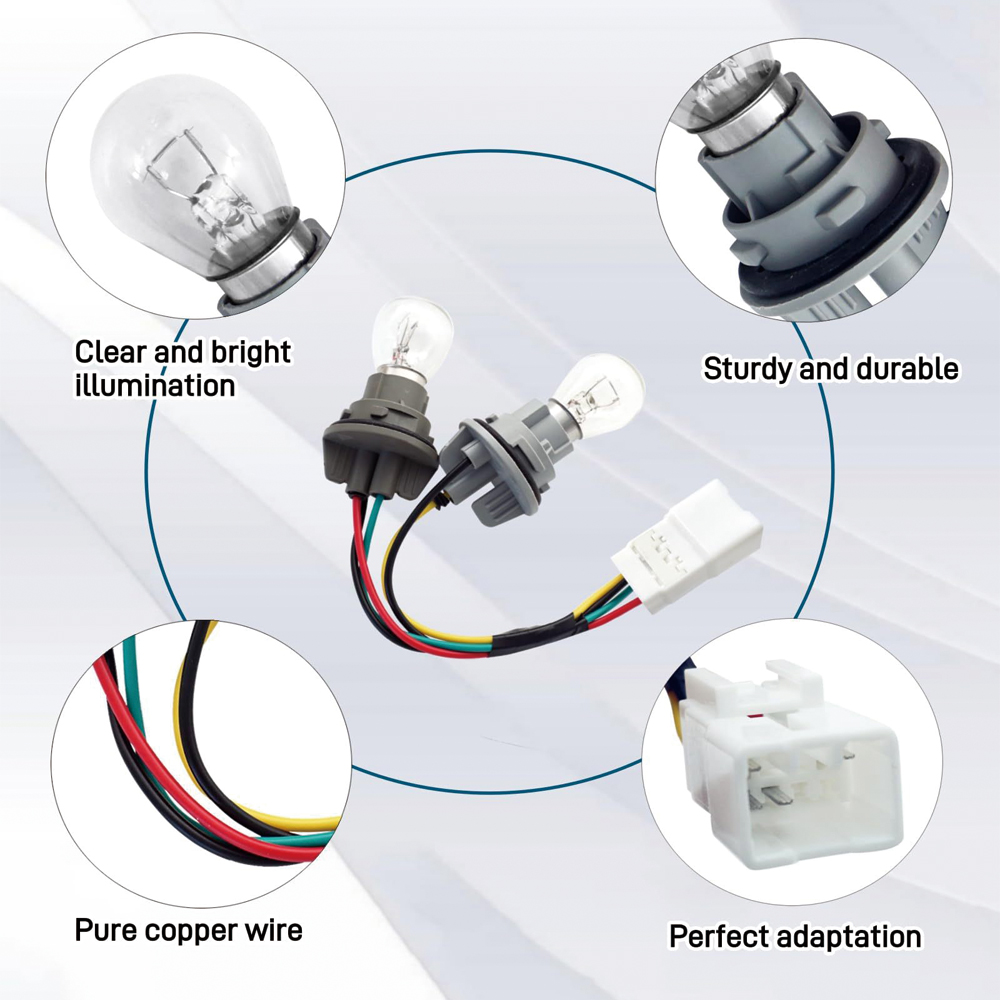 Tail Light Socket Wire Harness with Light Bulb Fit for Kia Forte 2014 2015 2016 Replace 92470-A7000 92470A7000 (5)