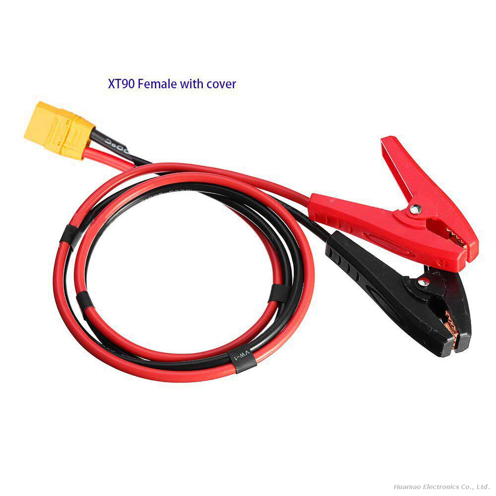12AWG Silicone Wire Alligator Clip To XT60 XT90 EC5 Adapter for RC Drone Battery Charging