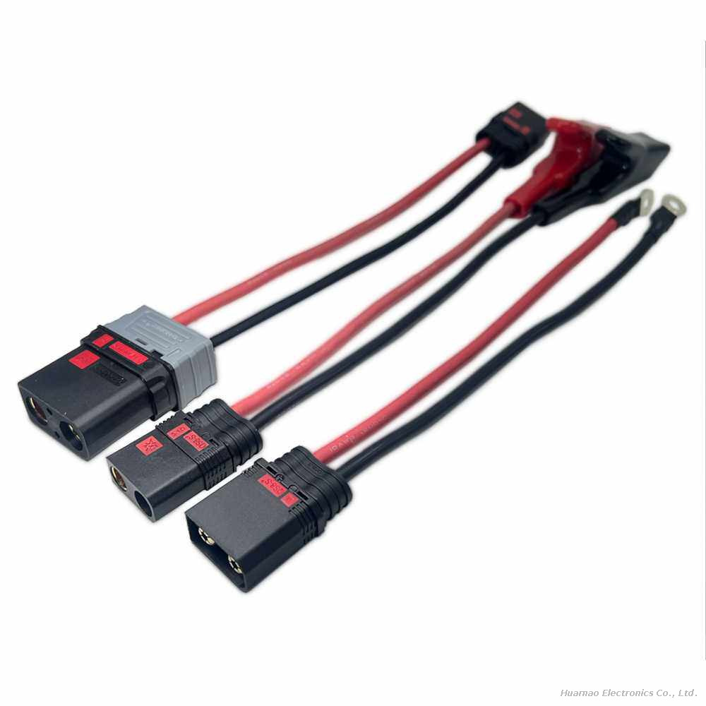 Customization QS7L QS8-S QS9L QS10P QS12 Anti-Ignition Connecting Cable Electric Vehicle High Current Plug