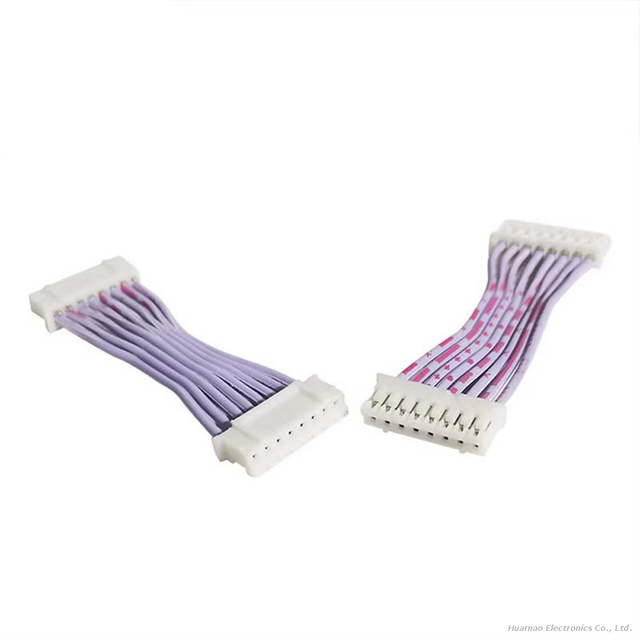 PH2.0 Red and White Parellel Cable Double-Ended Same Direction 8Pin Terminal Electronic Connector Wire