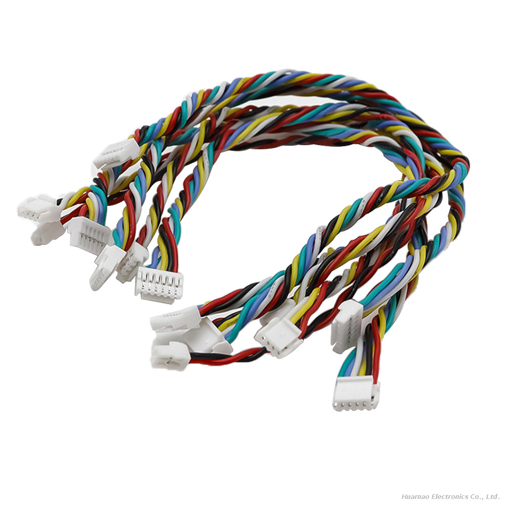 GH1.25 ZH1.5 Terminal Wire 26AWG Silicone Twisted Cable 2P 3P 4P 5P 6P High Temperature