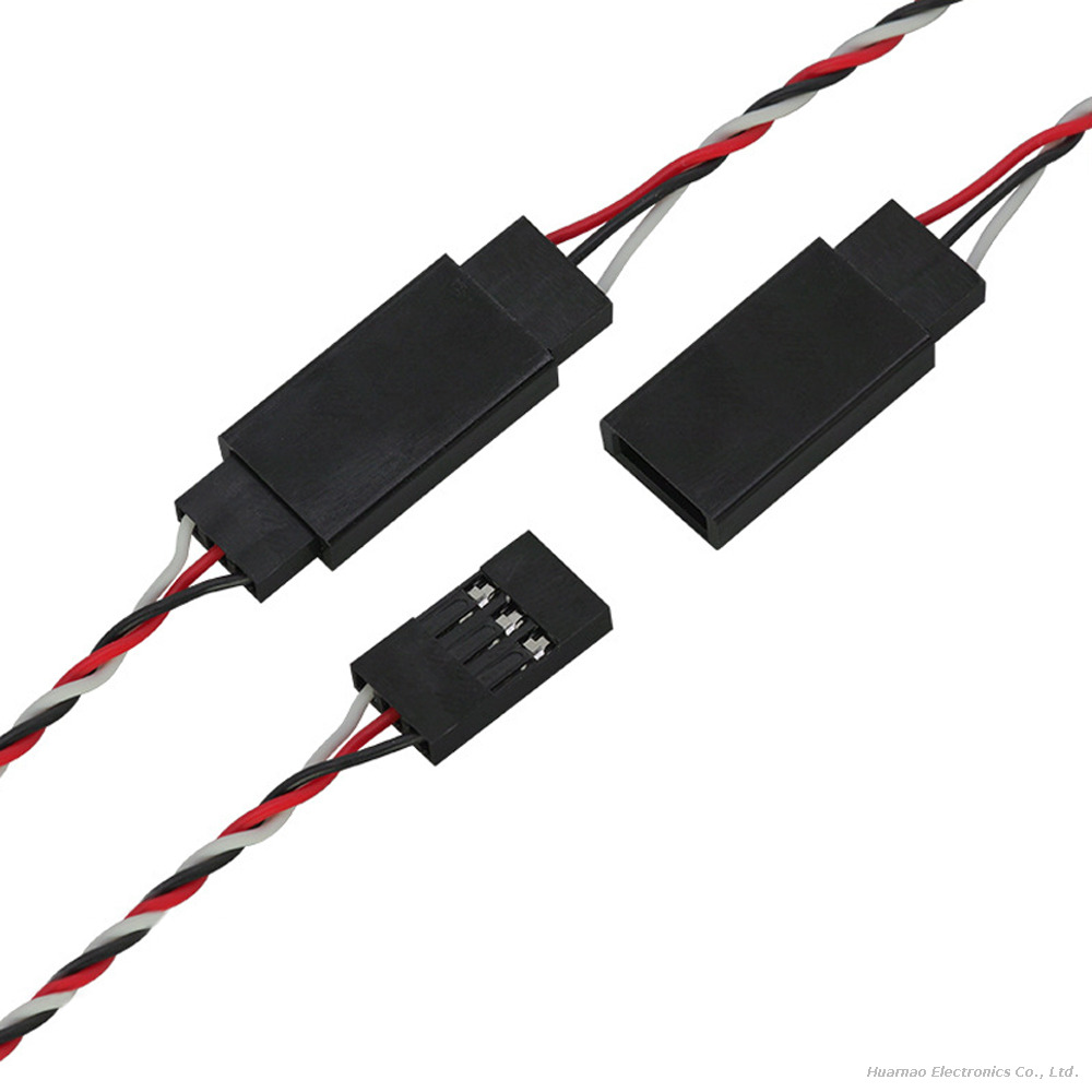 GH1.25 To 2.54mm Dupont 3P Dual-End Cable Shielded Twisted Silicone Wire for Drone LED Servo