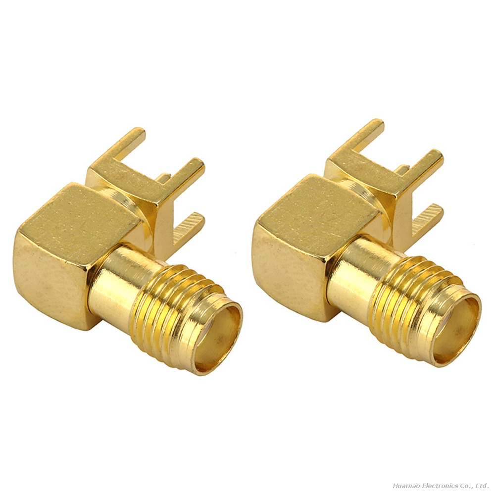 High Frequency SMA-KWE RF Socket Outer Thread Antenna Base PCB Connector