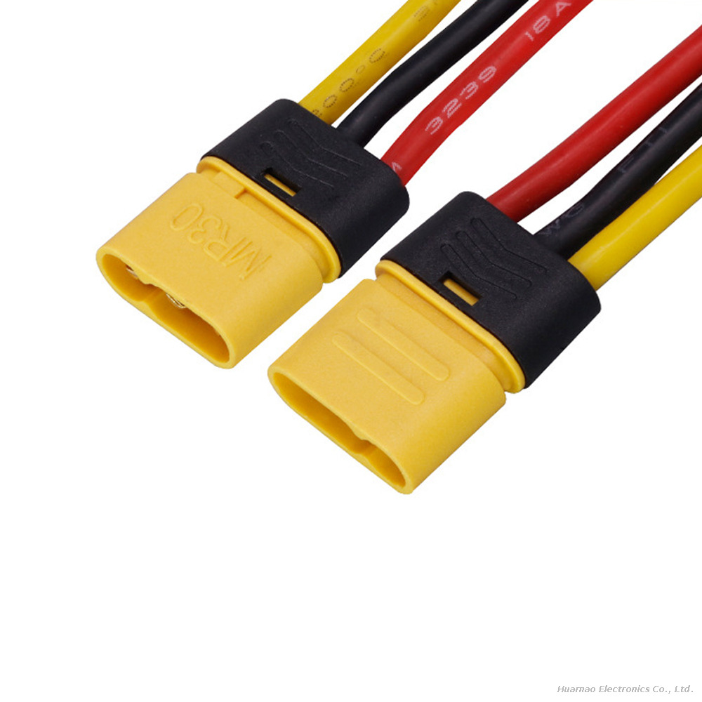 MR30 Male Female High Current Silicone Harness RC Drone Industrial Robot Power Connection Cable