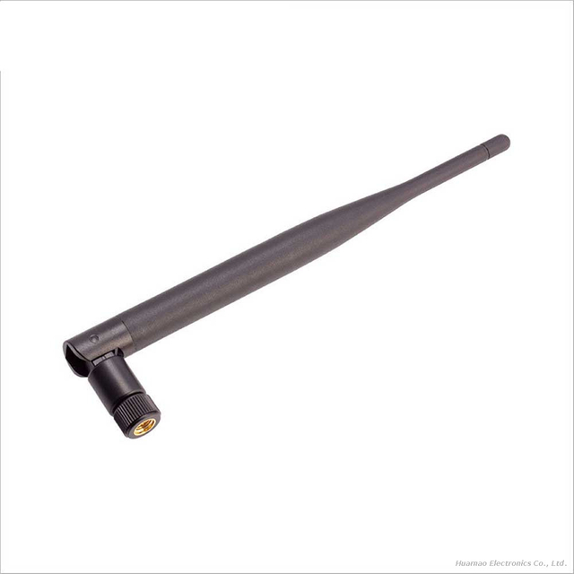 5dBi Dual Band 2.4GHz 5.8GHz WiFi Antenna SMA Male Right Angle for Smart Home & Face ID Equipment