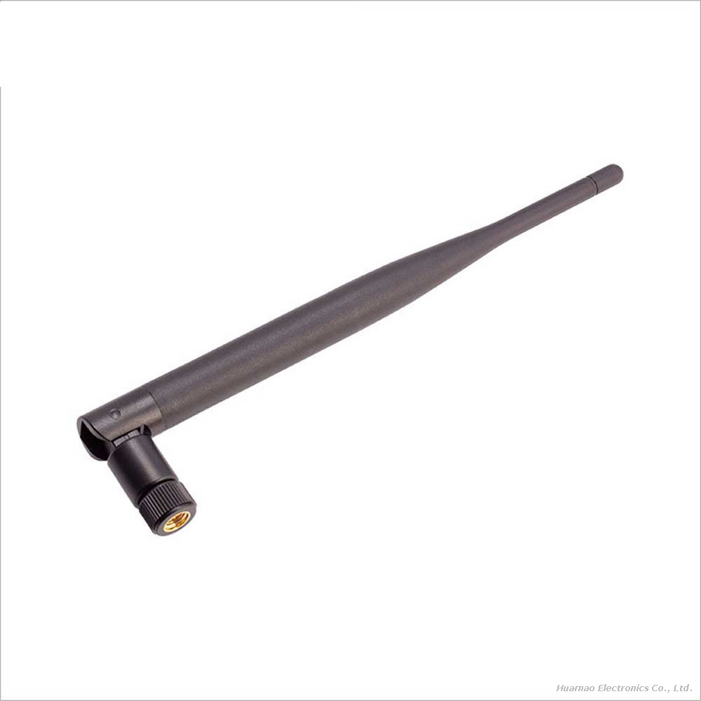 5dBi Dual Band 2.4GHz 5.8GHz WiFi Antenna SMA Male Right Angle for Smart Home & Face ID Equipment