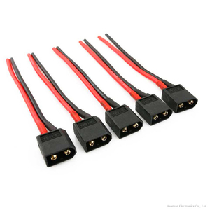 Amass XT60H-M/F Connector Wire With Black PVC Jacket Model Aircraft Battery Power Cable Assembly