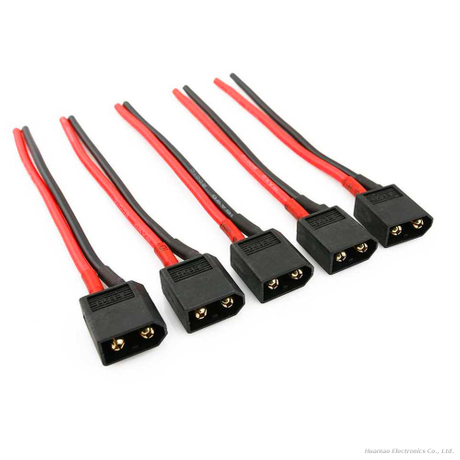 Amass XT60H-M/F Connector Wire With Black PVC Jacket Model Aircraft Battery Power Cable Assembly