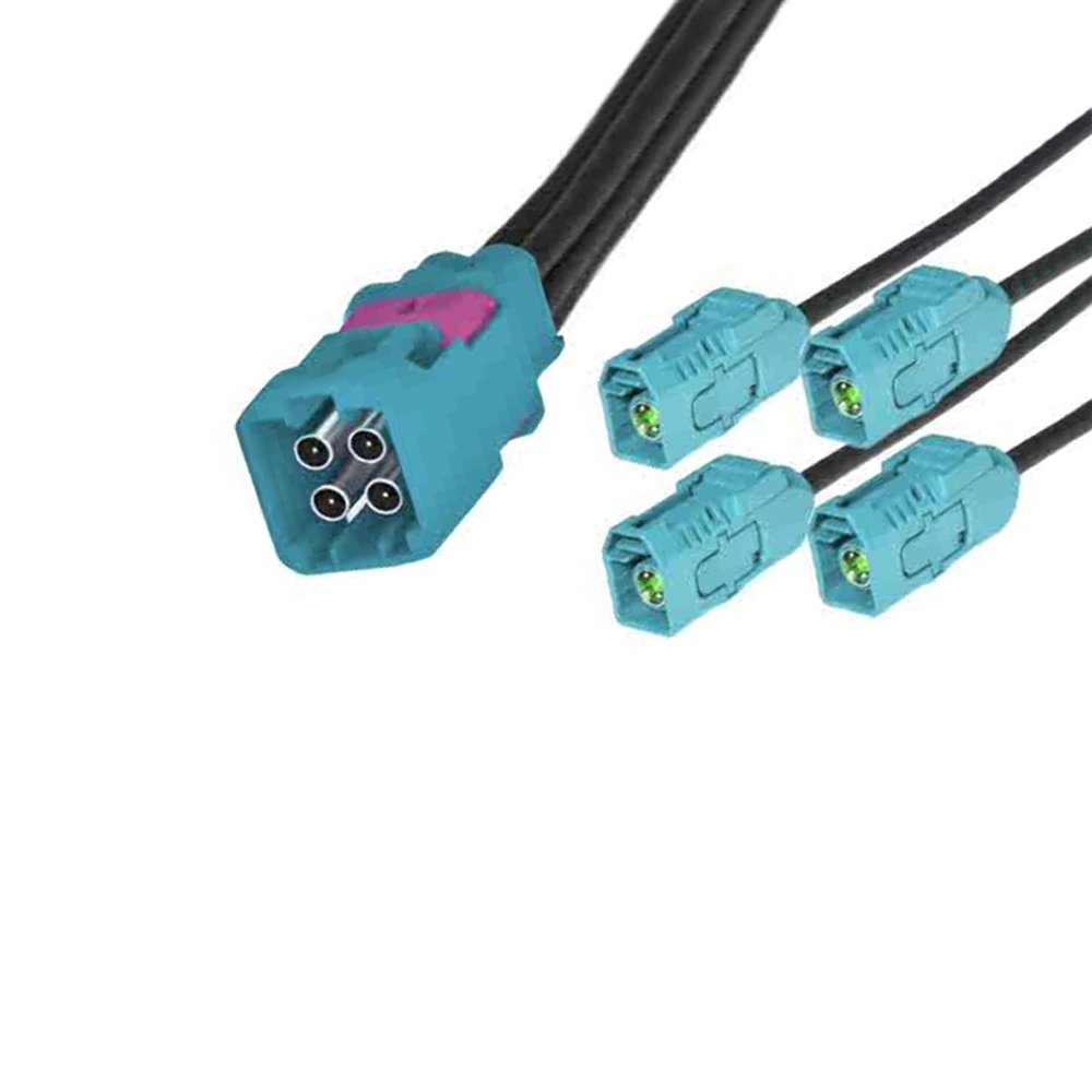 Mini Fakra 4in 1 mate-AX Male Z Buckle Wire Harness TE 2-2362803-9 RF Cable (2)