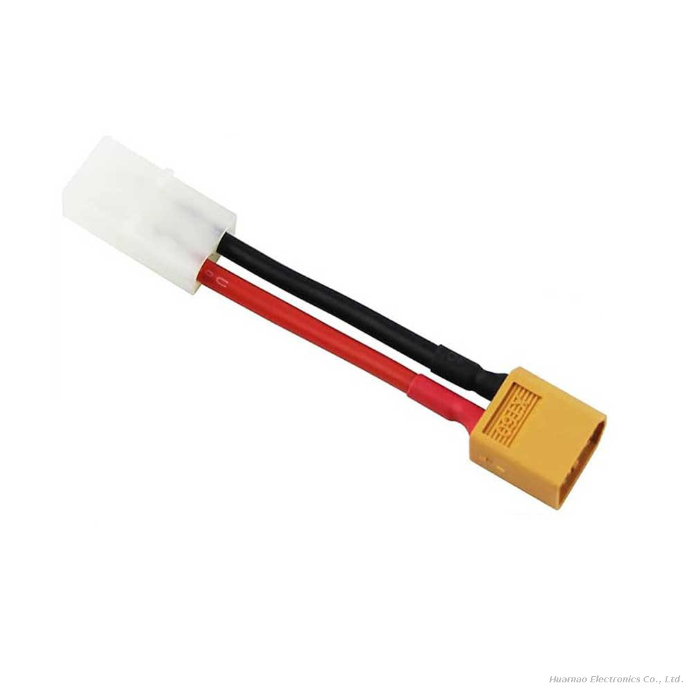 RC Battery Adapter XT60 To Tamiya with 14AWG Silicone Wire for Toy Vehicle/Drone Power