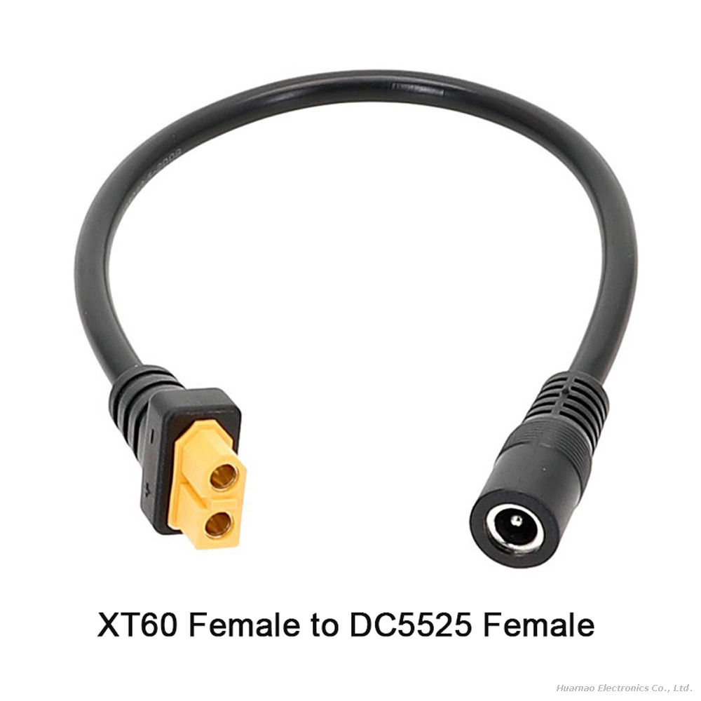 XT60 To DC5525 Barrel Jack Cable Female To Male Connector for Power Supply