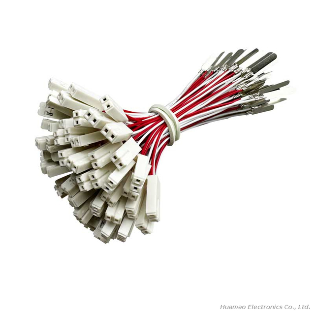 AMP TE 928205-2 Rectangular Connector Housing with Nickel 2 Positions TELFIX BU-GEH Cable Assembly for Battery