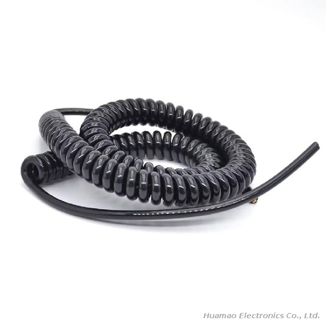 Spiral Flexible Cable 2–10 Core PVC PU Stranded Electrical Wire
