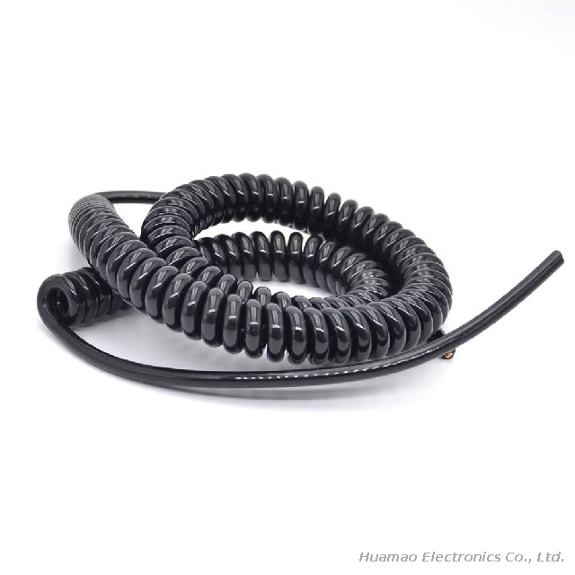 Spiral Cable 2-10 Core PVC PU Flexible Stranded Wire Electric Cable