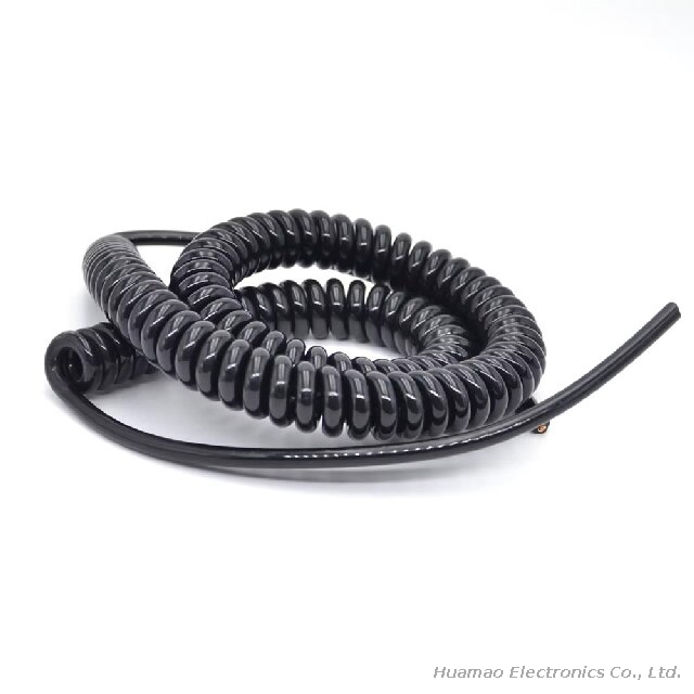 Spiral Cable 2-10 Core PVC PU Flexible Stranded Wire Electric Cable