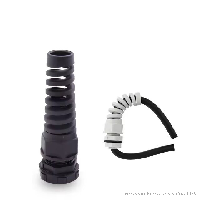 IP68 Waterproof Plastic Cable Joints Strain Relief PA66 Nylon Bend Proof Polyamide Cable Gland
