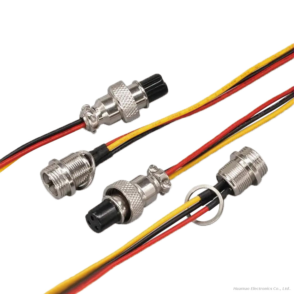 M12 3 Pin Male To Female Connector Wire Industrial Shielded Cable Aviation Sensor Connector Cable