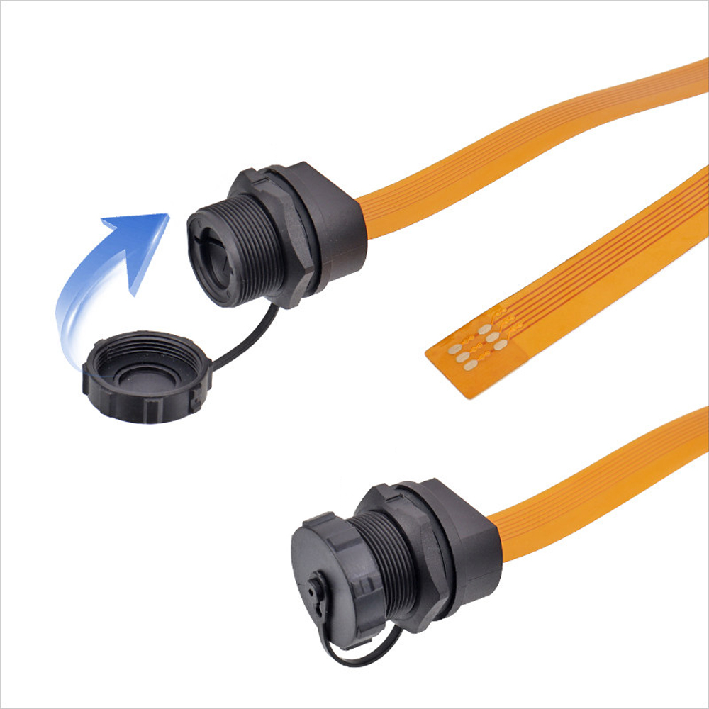 E13 Threaded Waterproof Plug IP67 IP68 Connector SDTF SIM Socket Cable Data 2K 4K (5)