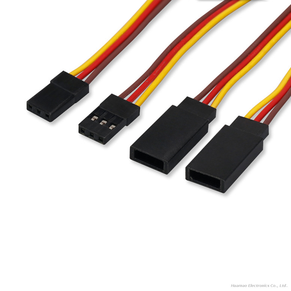Dupont 3P Terminal Wire 1 Male To 2 Female Bonded Cable JR Servo Aricraft Extension Cable