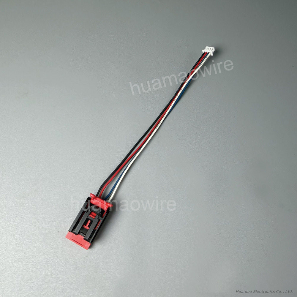 TE 1456983-2 To Molex 510210400 4 Position Automotive Housing for Female Terminals Wire-to-Wire 2.54 Mm Centerline Black Wire Cable Assembly