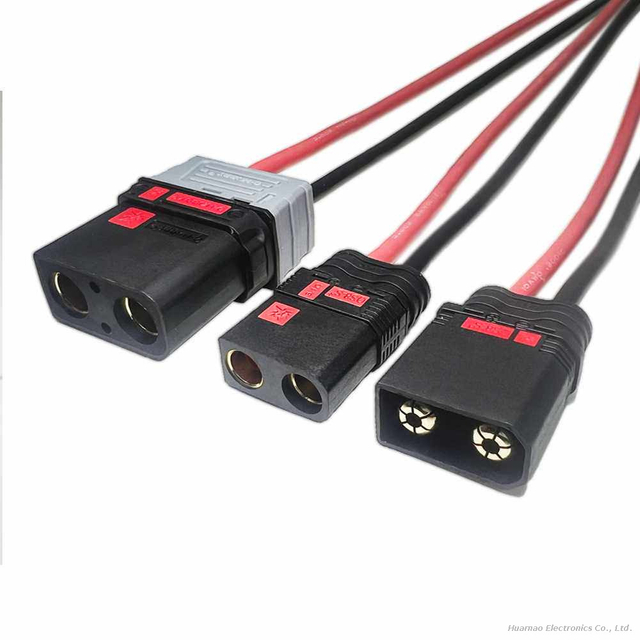 Customization QS7L QS8-S QS9L QS10P QS12 Anti-Ignition Connecting Cable Electric Vehicle High Current Plug