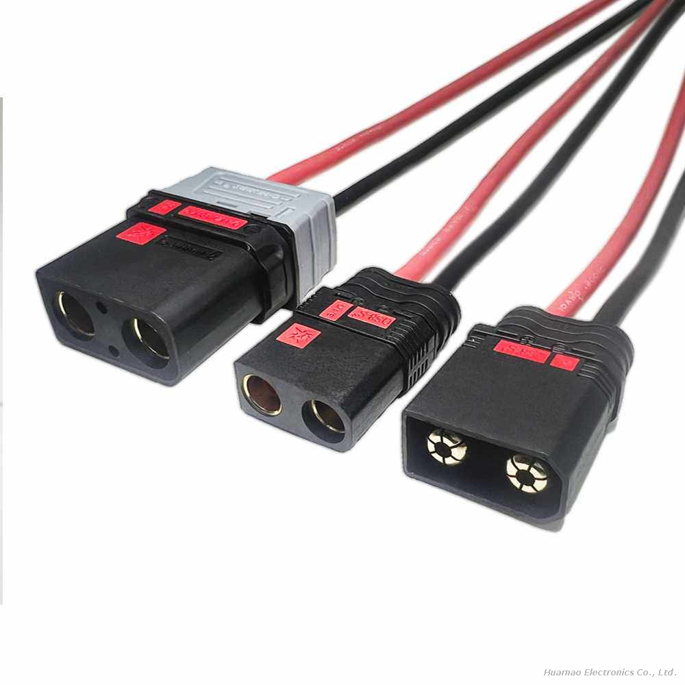 Customization QS7L QS8-S QS9L QS10P QS12 Anti-Ignition Connecting Cable Electric Vehicle High Current Plug