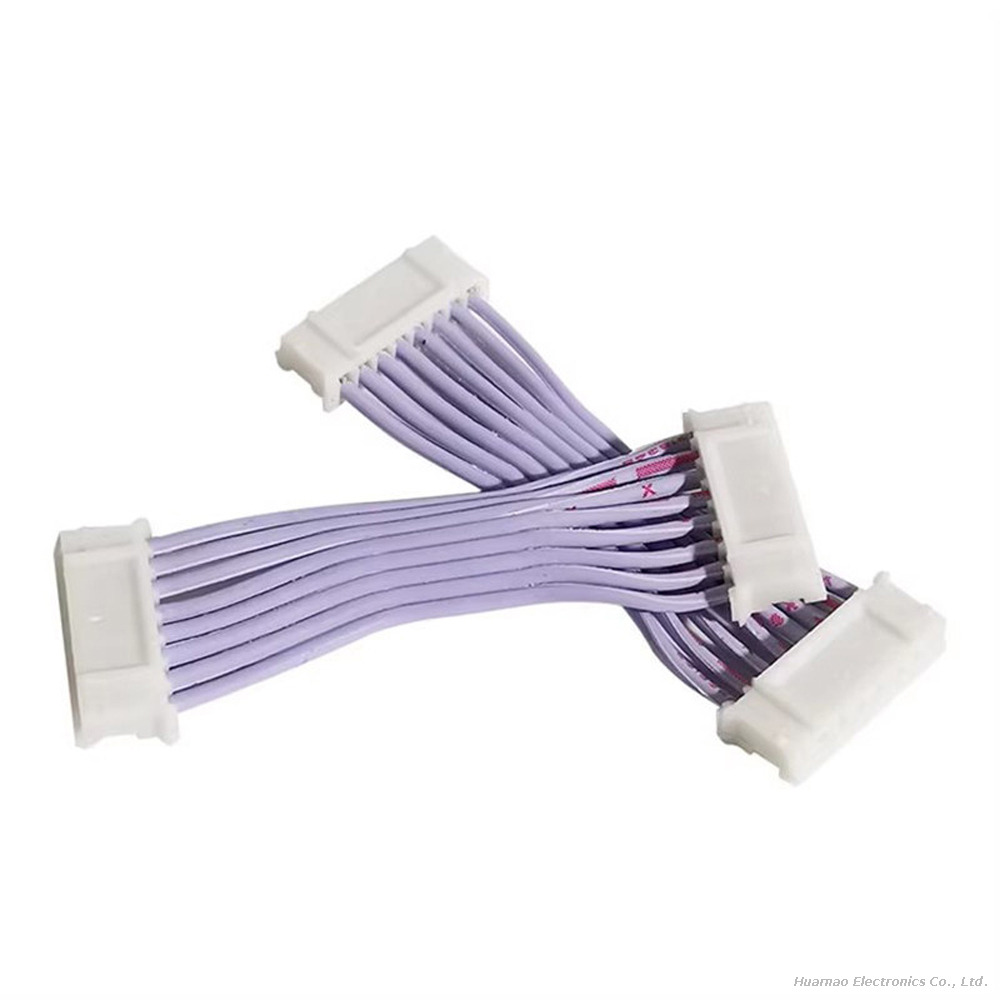 PH2.0 Red and White Parellel Cable Double-Ended Same Direction 8Pin Terminal Electronic Connector Wire